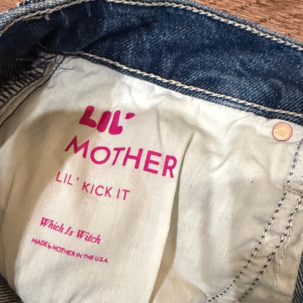 Mother Lil Kick It High Waist Straight Leg Jeans - Picture 6 of 8